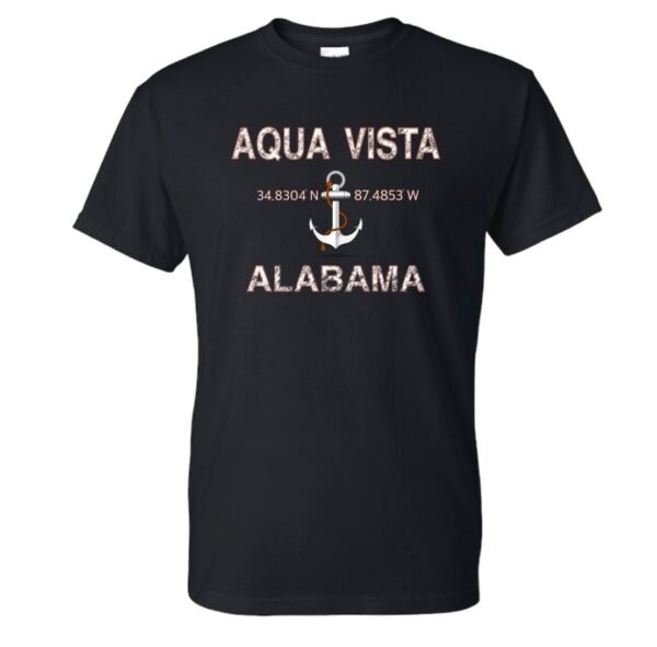Aqua Vista Black T-shirt