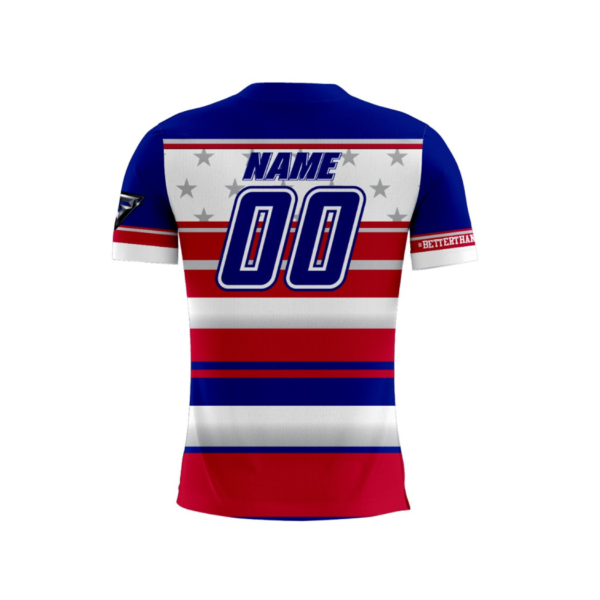 gladiators striped crew neck jersey