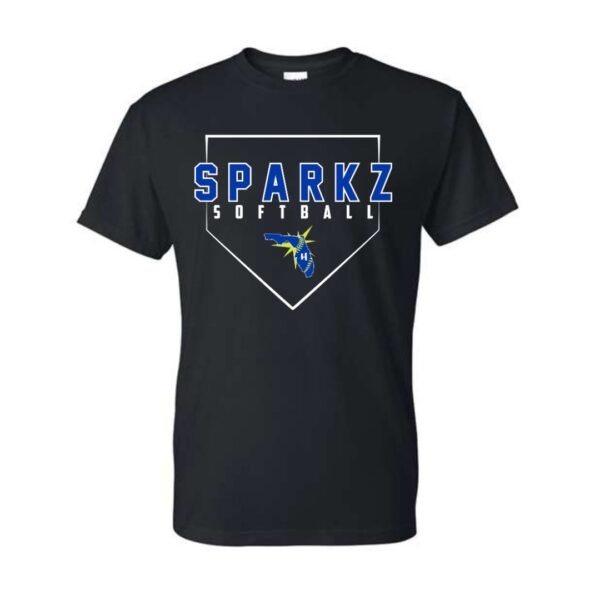 retro sparkz softball t shirt