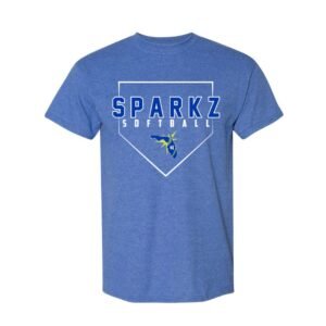 retro sparkz softball t shirt