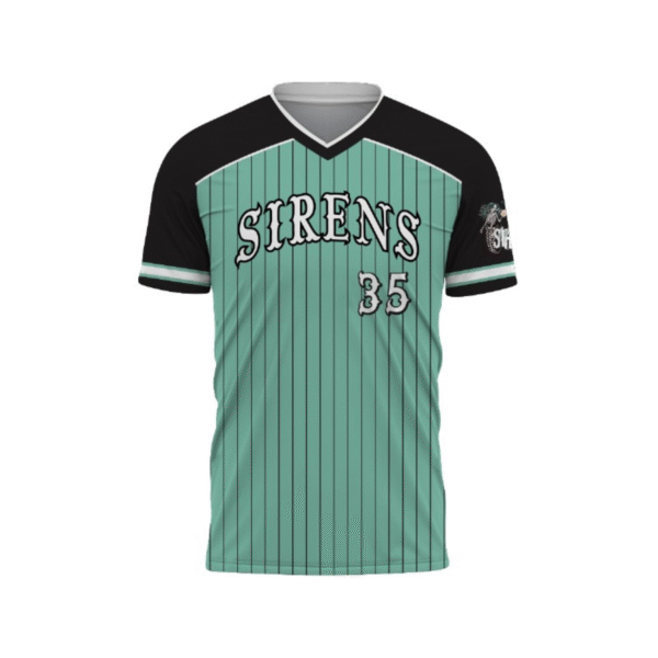 sirens pin striped jersey