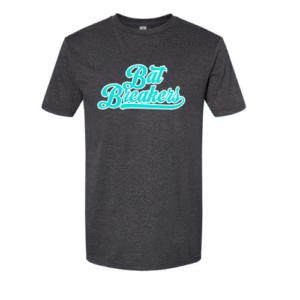bb logo on scuba blue t shirt (copy)