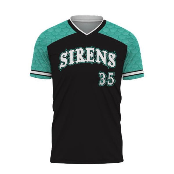 sirens pin striped jersey