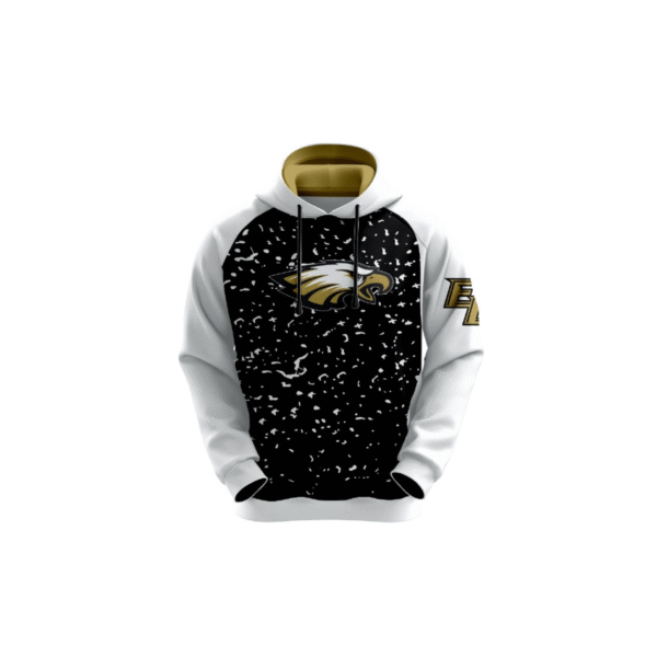 white two tone eagles full sublimation hoodie
