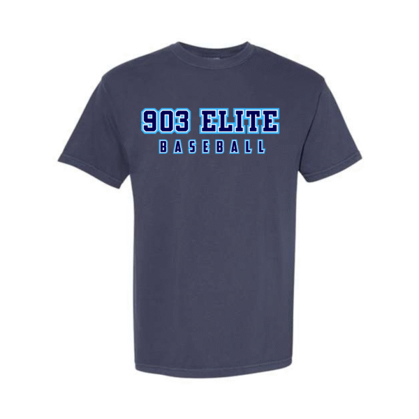903 elite baseball true navy comfort color t shirt