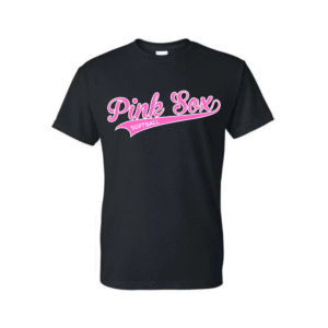 Pink Sox Softball T shirt (Black)