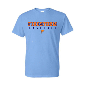 firestorm baseball on carolina blue