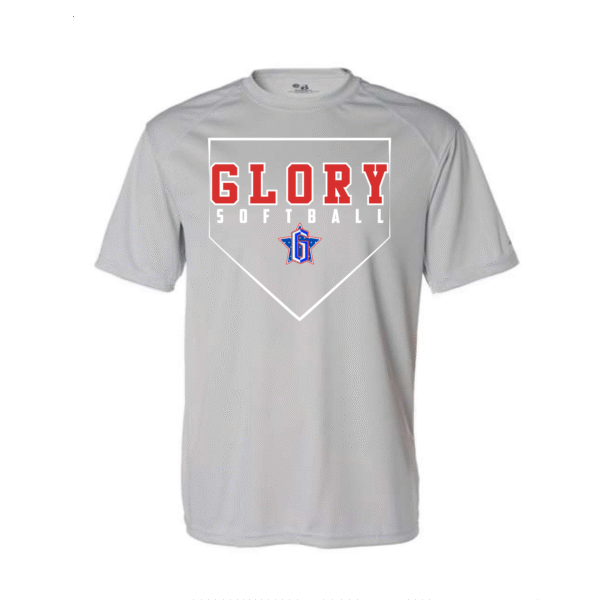 b home plate glory softball dry fit