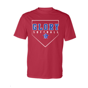 b home plate glory softball dry fit