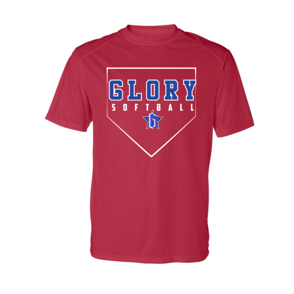 b home plate glory softball dry fit