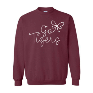 vintage county tigers on maroon (multiple options)
