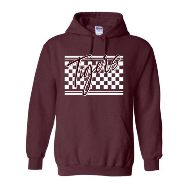 vintage county tigers on maroon (multiple options)