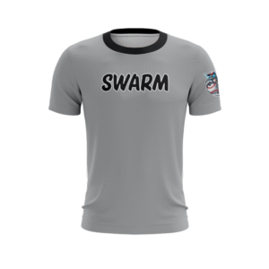 swarm full button jersey