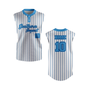southern impact 2 button sleeveless jersey carolina blu
