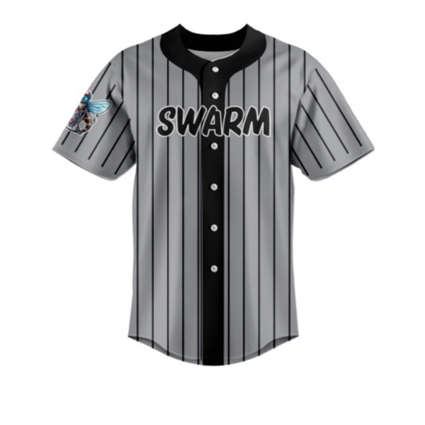 swarm full button jersey