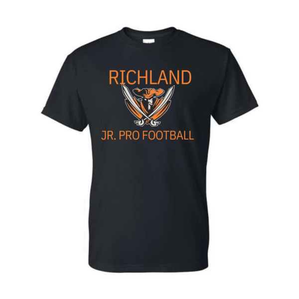 richland jr. pro football on black (multiple options)