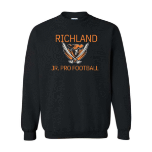 richland jr. pro football on black (multiple options)