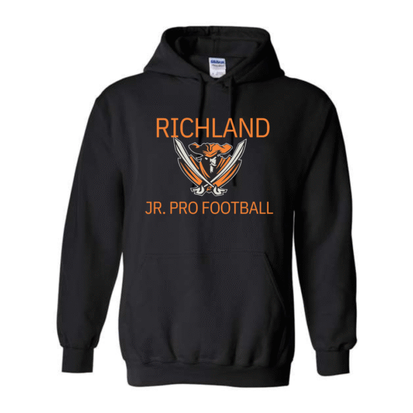 richland jr. pro football on black (multiple options)