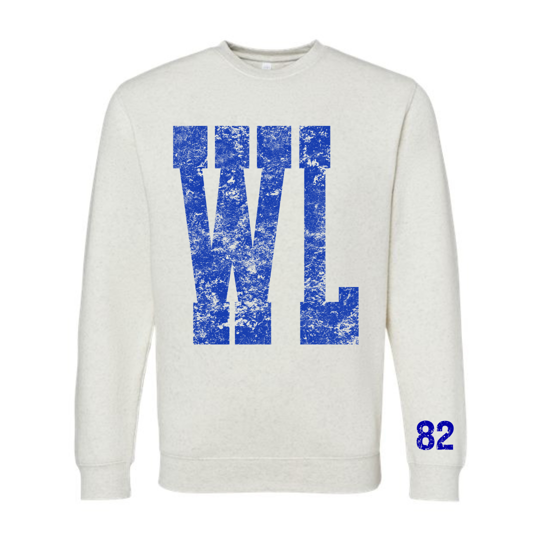 wl custom fan crew neck sweatshirt (multiple options)