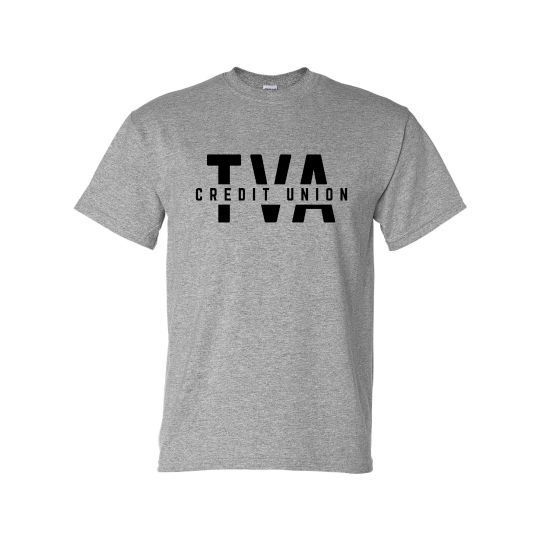 tva credit union script on sport grey gildan (multiple options) (copy)