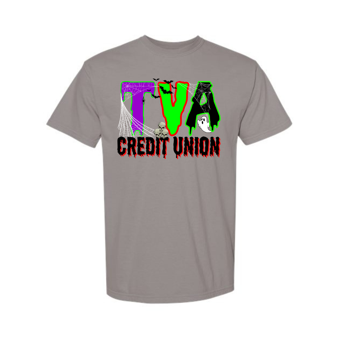 halloween fright tva credit union on sport grey gildan (multiple options)