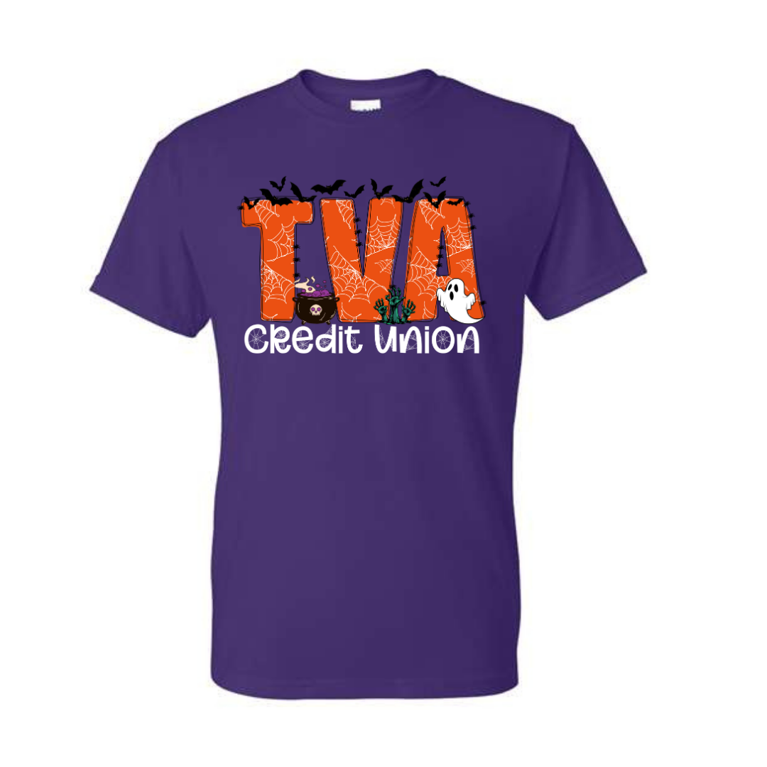 halloween fright tva credit union on sport grey gildan (multiple options)