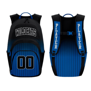 wildcats block font basketball backpack