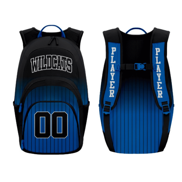 wildcats block font basketball backpack