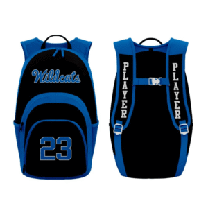 wildcats block font basketball backpack