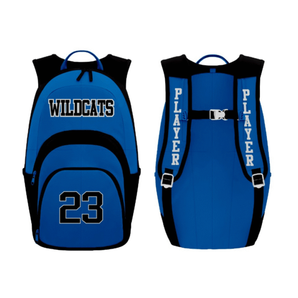 wildcats block font basketball backpack
