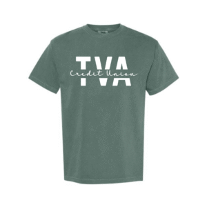 tva credit union script blue spruce comfort color (multiple options)