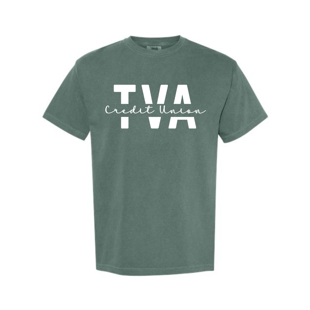 tva credit union script blue spruce comfort color (multiple options)