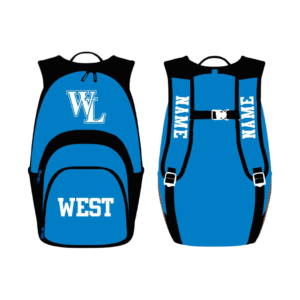 west pinstripe basketball backpack