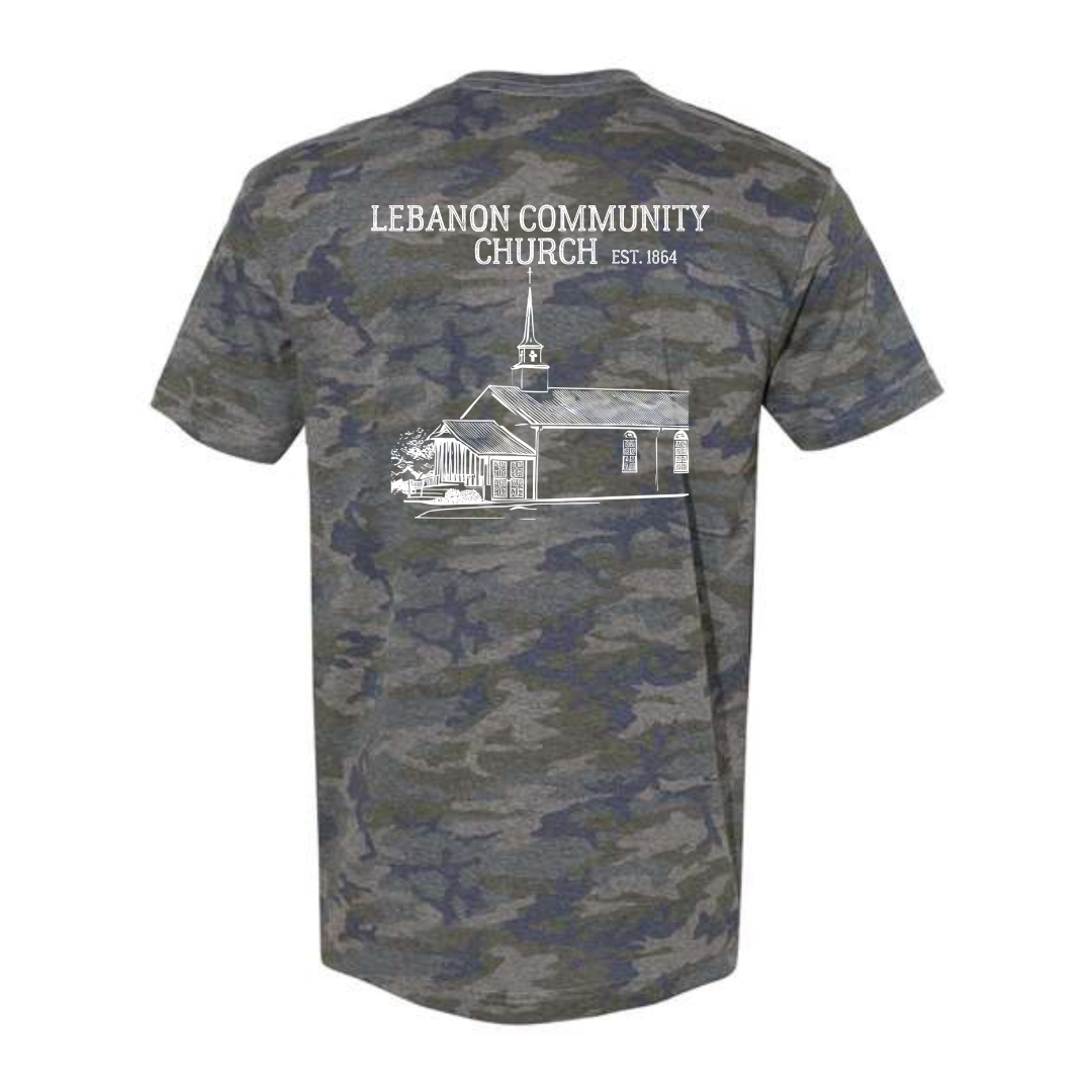 lcc camo lat tshirt front and back (multiple options)