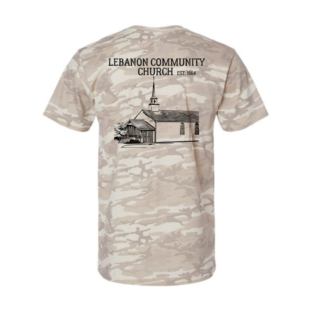 lcc camo lat tshirt front and back (multiple options)