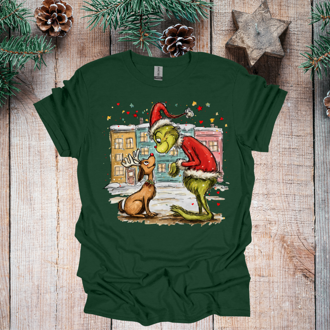 merry and bright on black gildan (multiple options)