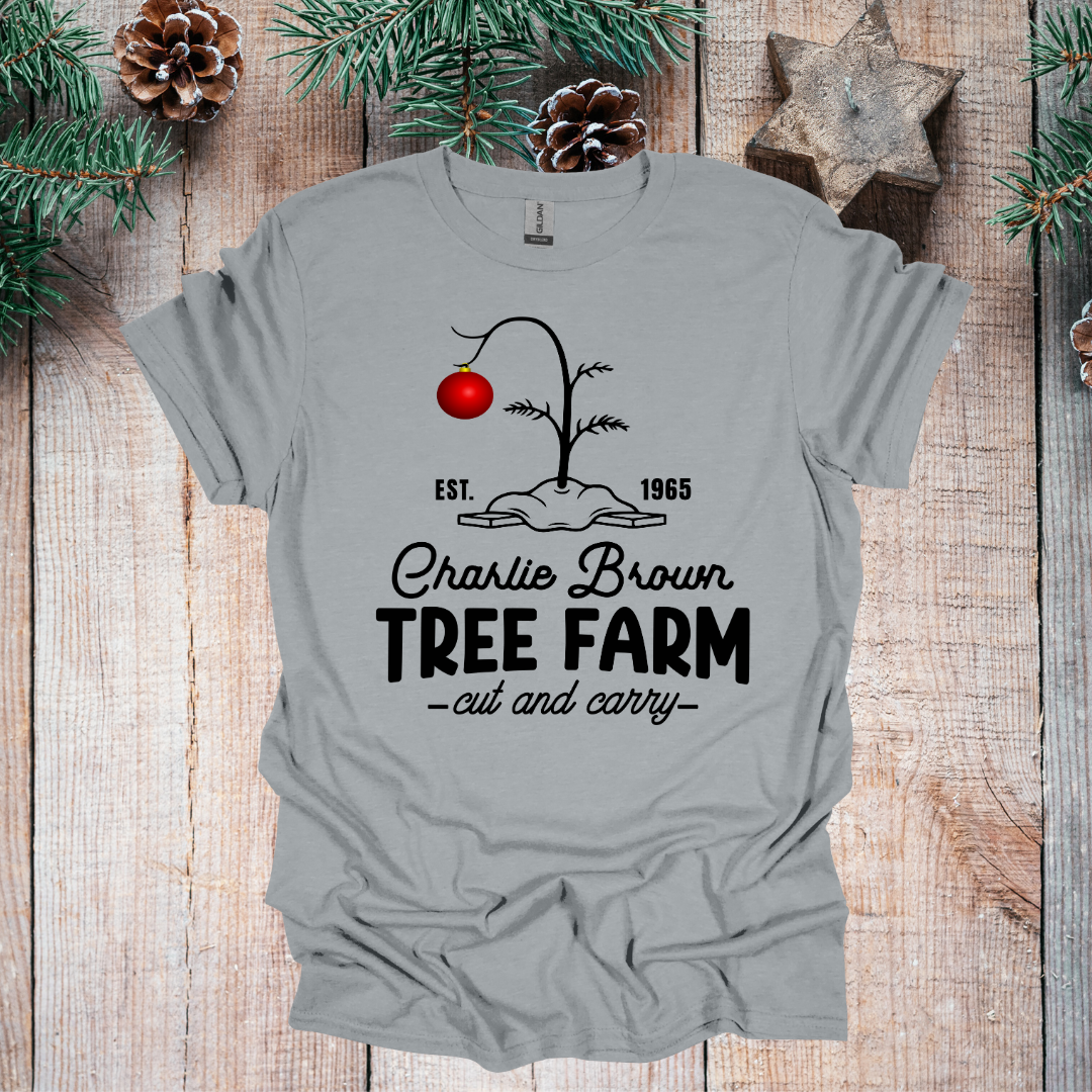 green and red holly jolly on gravel gildan