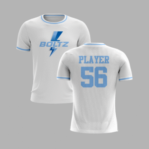 boltz white crew neck jersey