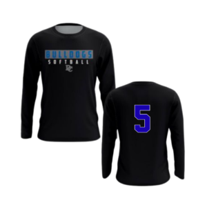 bulldogs softball short sleeve dri fit (copy)