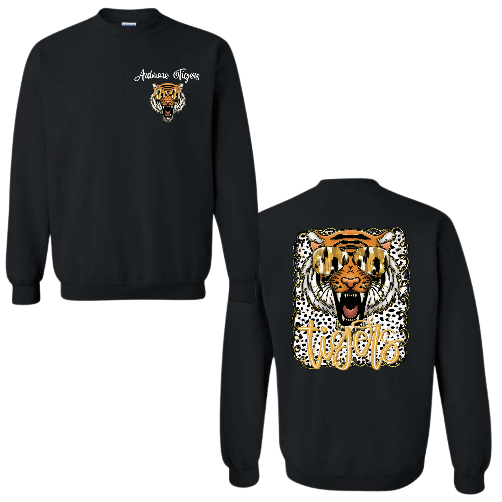 distressed tigers cotton sweatshirt (copy)