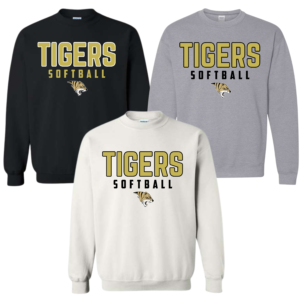 script tigers softball cotton sweatshirt (copy)