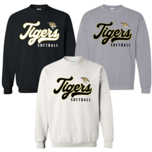script tigers softball cotton sweatshirt