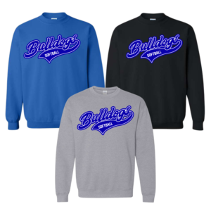 BULLDOGS SOFTBALL SWOOSH COTTON SWEATSHIRT