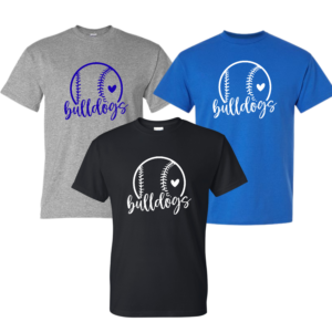 BULLDOGS HEART COTTON T SHIRT