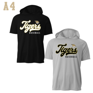script tigers baseball short sleeve hooded a4 drifit