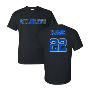 black wildcats fan jersey (copy)