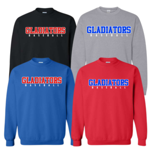 gladiators with baseball cotton sweatshirt (copy)