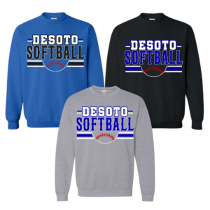 DESOTO SOFTBALL COTTON SWEATSHIRT