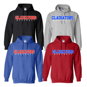 gladiators with baseball cotton hoodie (copy)