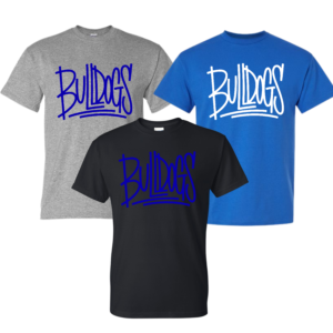BULLDOGS GRAFFITI COTTON T SHIRT